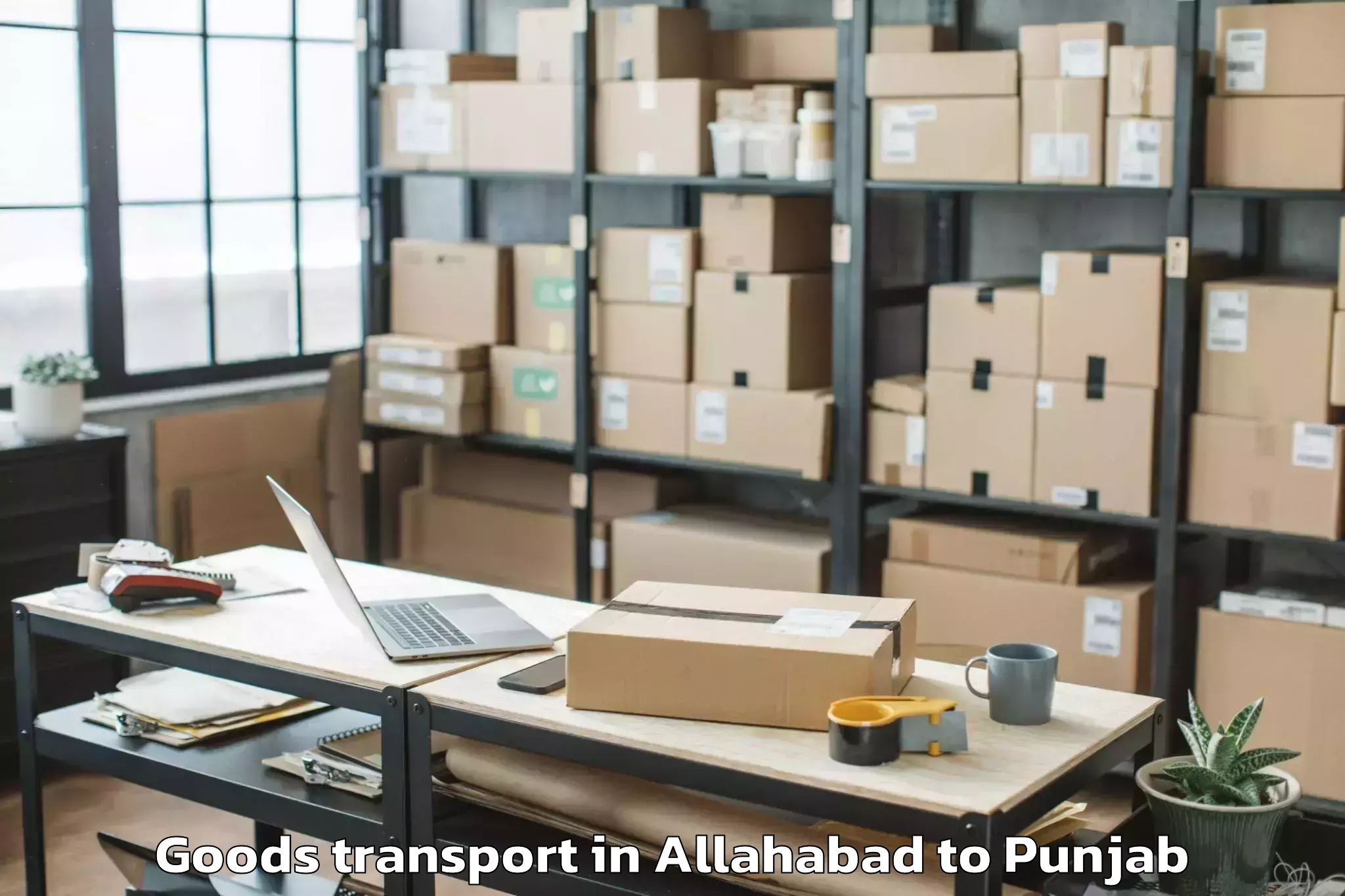 Top Allahabad to Doraha Goods Transport Available